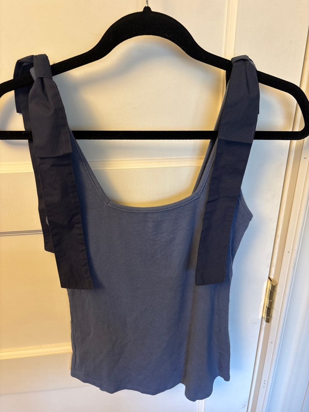 Women’s Summer Salt Blue Tie-Strap Tank Top